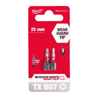 Біта SHOCKWAVE MILWAUKEE, TX BO7, 25мм, (2шт) Біта SHOCKWAVE MILWAUKEE, TX BO7, 25мм, (2шт)