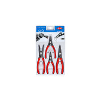 Набор щипцов прецизионных для стопорных колец KNIPEX 00 20 03 SB, (4шт) Набор щипцов прецизионных для стопорных колец KNIPEX 00 20 03 SB, (4шт)