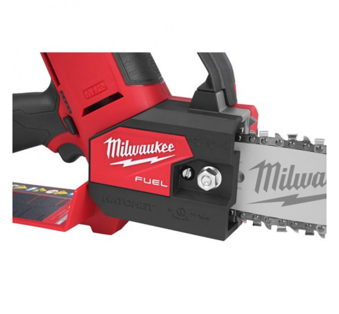 Пила ланцюгова акумуляторна безщіткова MILWAUKEE (шина 15см) M12 FHS-602X (ЗУ+2ак.Х6Ач+HDкейс)
