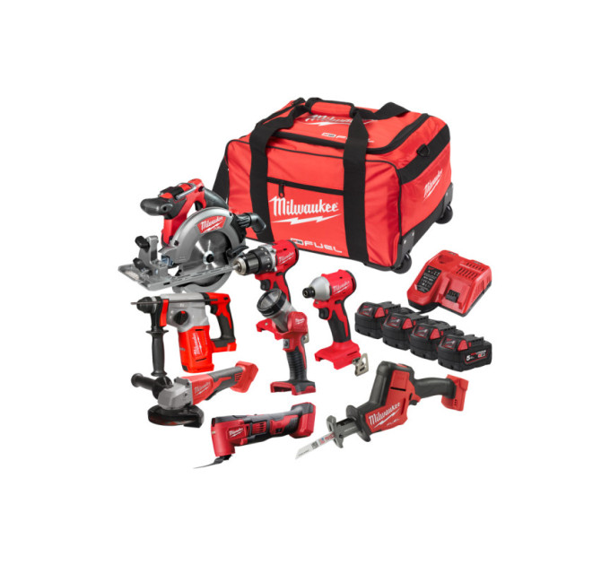 Набор инструментов аккумуляторных MILWAUKEE M18 FPP8D-504B