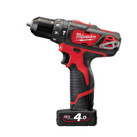 Дриль-шуруповерт ударний акумуляторний MILWAUKEE M12 BPD-202C (30 Нм) (ЗУ+1ак.Х2Ач+кейс)