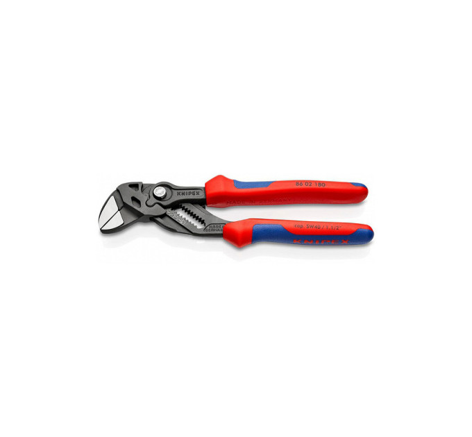 Клещи переставные-гаечный ключ, Ø40мм KNIPEX 86 02 180 SB, фосфатированные