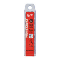 Сверло по металлу THUNDERWEB HSS-G MILWAUKEE, DIN338, Ø8,4x117х75мм, (5шт)