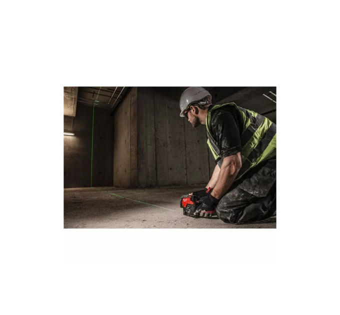 Нівелір лінійно-крапковий акумуляторний MILWAUKEE M12 CLLP-0C (зелений промінь)