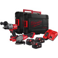 Набор инструментов аккумуляторных бесщеточных MILWAUKEE, M18 FPP2B2-503X (ЗУ, 3х5Ач, FPD2, СAG125X)