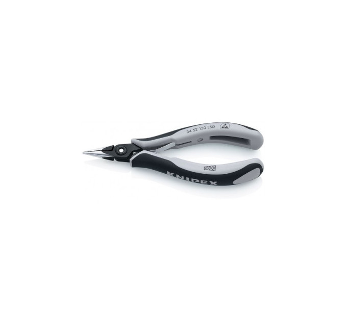 Прецизійні плоскогубці захватні для електроніки антистатичні KNIPEX 34 52 130 ESD