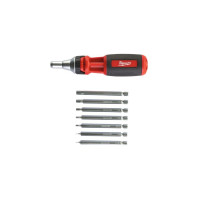 Отвертка со сменными вставками с трещоткой 9 в 1 HEX MILWAUKEE, (замена на 4932492810) Отвертка со сменными вставками с трещоткой 9 в 1 HEX MILWAUKEE, (замена на 4932492810)