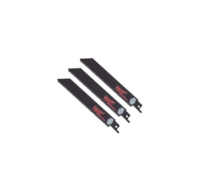 Полотно для шабельних пилок TC GRIT MILWAUKEE, 150мм, (3шт), (заміна на 48471420)