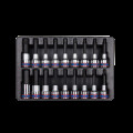 Набор торцевых головок 1/2" HEX, TORX 18 предметов Т20-Т60, H4-17 мм,