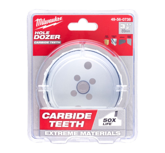 Коронка Bi-Metal HOLE DOZER™ CARBIDE MILWAUKEE Ø86мм