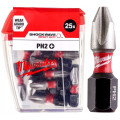 Бита SHOCKWAVE MILWAUKEE, PH2, 25мм, (25шт)