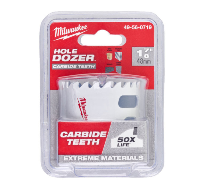 Коронка Bi-Metal HOLE DOZER™ CARBIDE MILWAUKEE Ø48мм