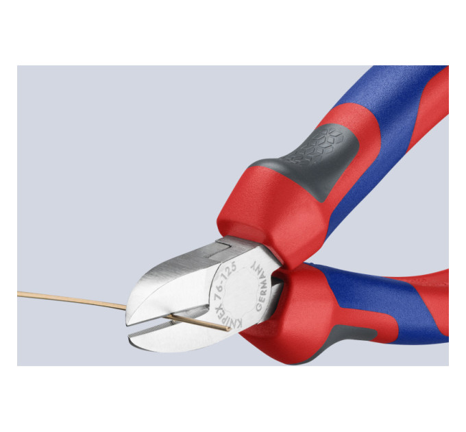 Кусачки боковые (бокорезы) для электроники, Ø3,0мм, 125мм KNIPEX 76 05 125, хромированные