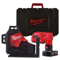 Нивелир лазерный аккумуляторный 3D MILWAUKEE M12 3PL-401C (360˚, зелёный луч) (ЗУ+1Х4Ач+кейс)