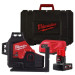 Нивелир лазерный аккумуляторный 3D MILWAUKEE M12 3PL-401C (360˚, зелёный луч) (ЗУ+1Х4Ач+кейс)