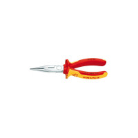 Круглогубцы плоские с режущей кромкой Ø2,5мм, 160мм VDE KNIPEX 25 06 160. хромированные
