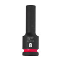 Головка ударная ShW 1/2'' SKT MILWAUKEE, удлиненная, 8мм