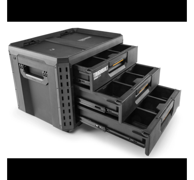 Ящик для инструментов TOUGHBUILT TB-B1-D-70-3 StackTech большой с 3 выдвижными ящиками