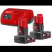 Энергокомплект MILWAUKEE M12 NRG-602 (ЗУ С12+ 2акк.Х6Ач B6)