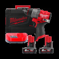 Дриль-шуруповерт акумуляторна безщіткова ударна MILWAUKEE M12 FPD2-602X (45 Нм)(ЗУ+2Х6Ач+HDкейс)
