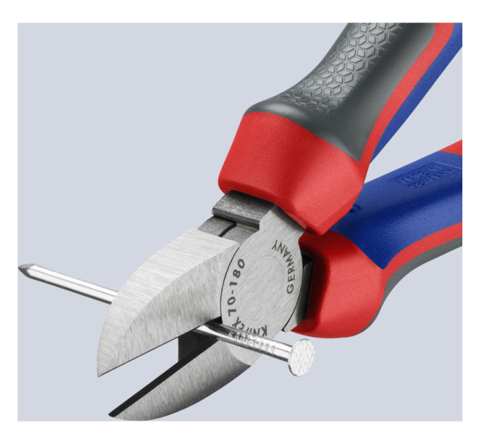 Кусачки боковые (бокорезы), Ø4,0мм,160мм KNIPEX 70 02 180 SB, фосфатированные