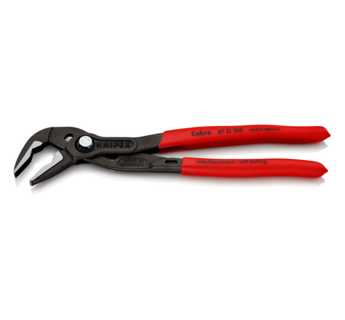 Клещи сантехнические переставные особо тонкие, Ø42мм Cobra ES KNIPEX 87 51 250, фосфатированные