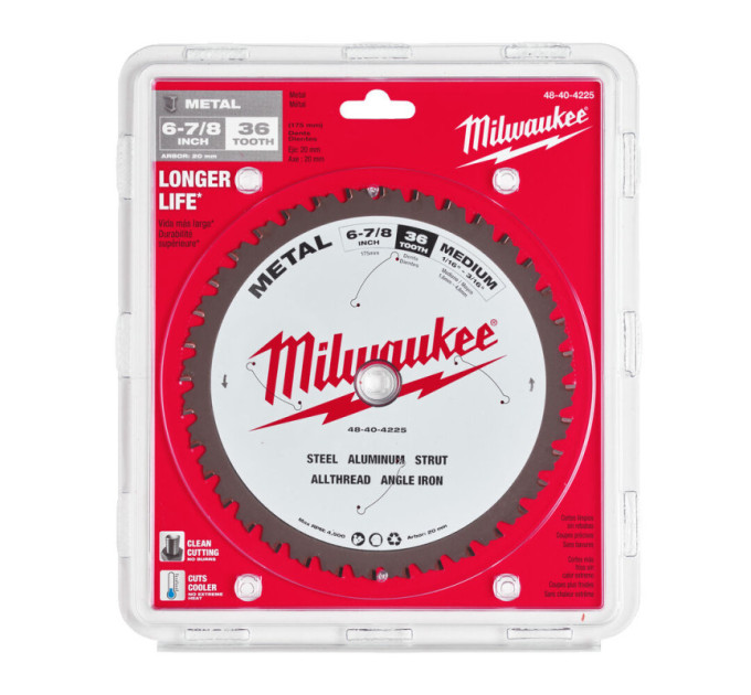 Диск пильный по металлу MILWAUKEE, Ø135х20х1,6мм, 60 зуб.