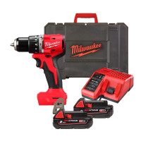 Дриль-шуруповерт акумуляторна безщіткова ударна MILWAUKEE M18 BLPDRC-202C (60Нм) (ЗУ+2Х2Ач+кейс)