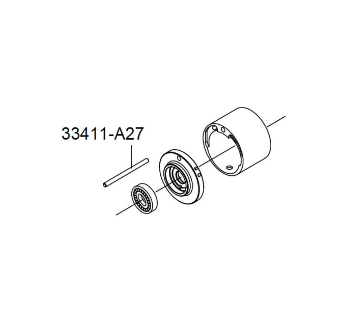 Штифт фиксации цилиндра ротора 33411-A27