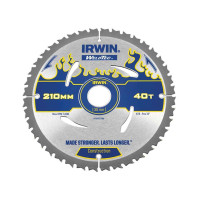 Диск пильный по деревоматериалам Weldtec CSB 210/T40х30/20, IRWIN Диск пильный по деревоматериалам Weldtec CSB 210/T40х30/20, IRWIN