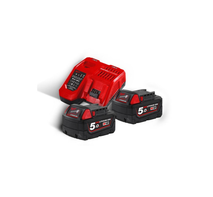Энергокомплект MILWAUKEE M18 NRG-502 (ЗУ M12-18C+2акк.Х5Ач В5)