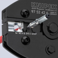 Клещи для обжима коннекторов KNIPEX  PreciForce, 6мм MC4/E, 97 52 42 6