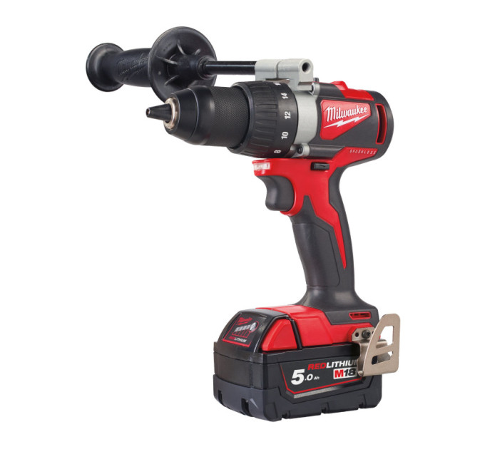 Дрель-шуруповёрт аккумуляторная бесщёточная MILWAUKEE M18 BLDD2-502X (82Нм) (ЗУ+2акк.Х5Ач+HDкейс)