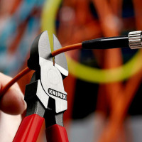 Кусачки боковые (бокорезы) для световодов (оптоволокно), 160мм KNIPEX 72 51 160, фосфатированные