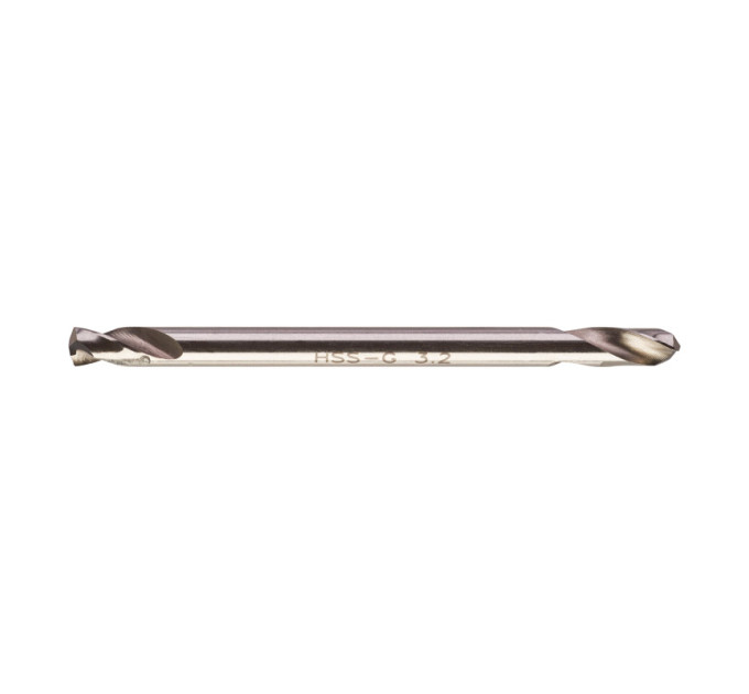 Свердло по металу HSS-G MILWAUKEE, DIN 1412 C, Ø3,2х49х12мм, двостороннє, (10шт)