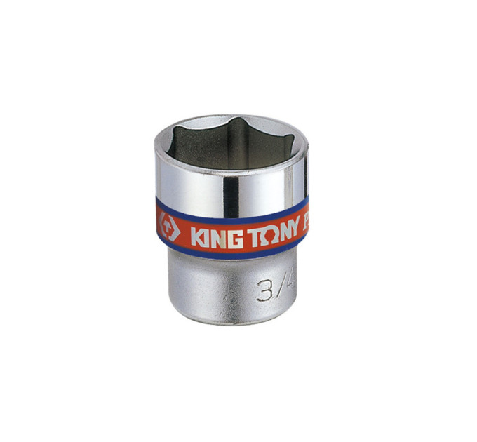 Головка торцевая хромированная 3/8" KING TONY, 9/16", (6 гранн.)