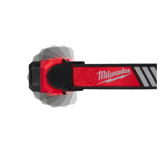 Фонарь светодиодный аккумуляторный налобный (зарядка через USB) MILWAUKEE L4 HL-VIS-301