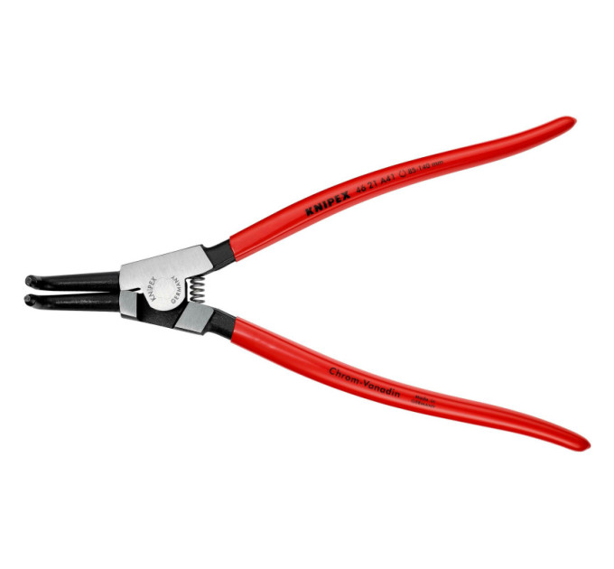 Щипцы для наружных стопорных колец загнутые 90°, Ø85-140мм KNIPEX 46 21 A41 SB, Ø3,2мм фосфат