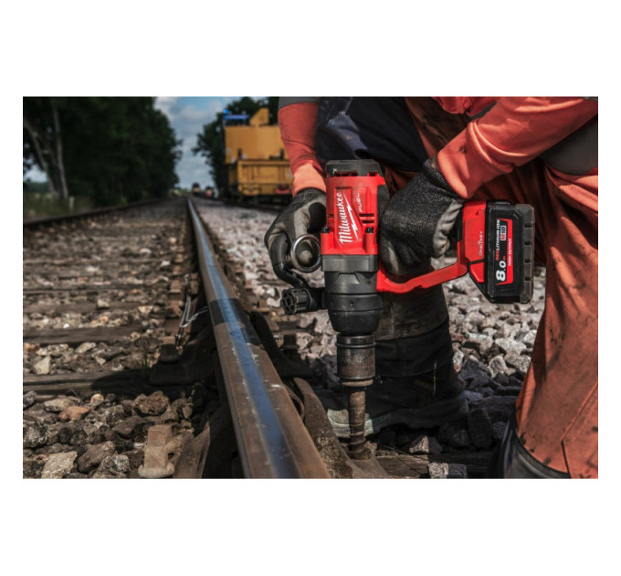 Гайковерт аккумуляторный бесщеточный MILWAUKEE 1'' (2400Нм) M18 ONEFHIWF1-802X, (ЗУ+2ак) FORGE™