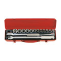 Набор головок 1/2" 15 ед. 6-ти гранные, (8-27mm)