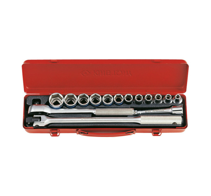 Набор головок 1/2" 15 ед. 6-ти гранные, (8-27mm)