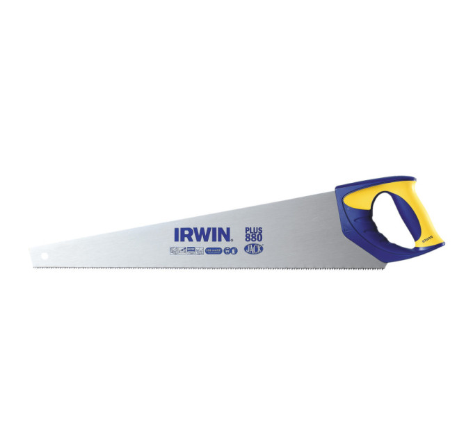 Ножовка по дереву 550мм 8T/9P универсальная Plus, IRWIN