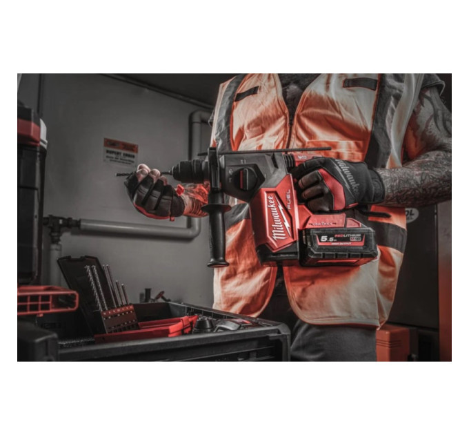 Перфоратор аккумуляторный бесщёточный SDS-PLUS MILWAUKEE M18 ONEFHX-0X (2,5Дж) (каркас+HDкейс)