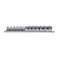 Набор головок 3/8" 13 ед. 6-ти гранные, (7-19mm) на планке
