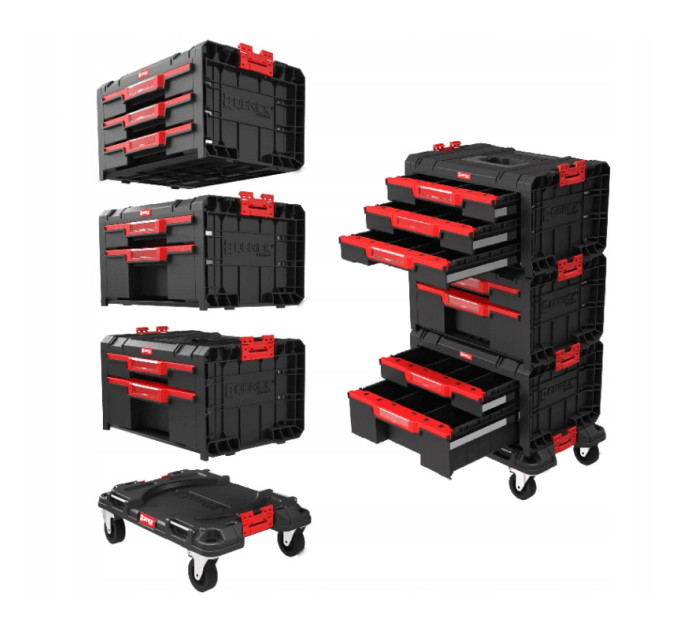 Набор ящиков QBRICK SYSTEM PRO DRAWER WORKSHOP SET 1 2.0 мобильный шкаф (525x345x885мм)