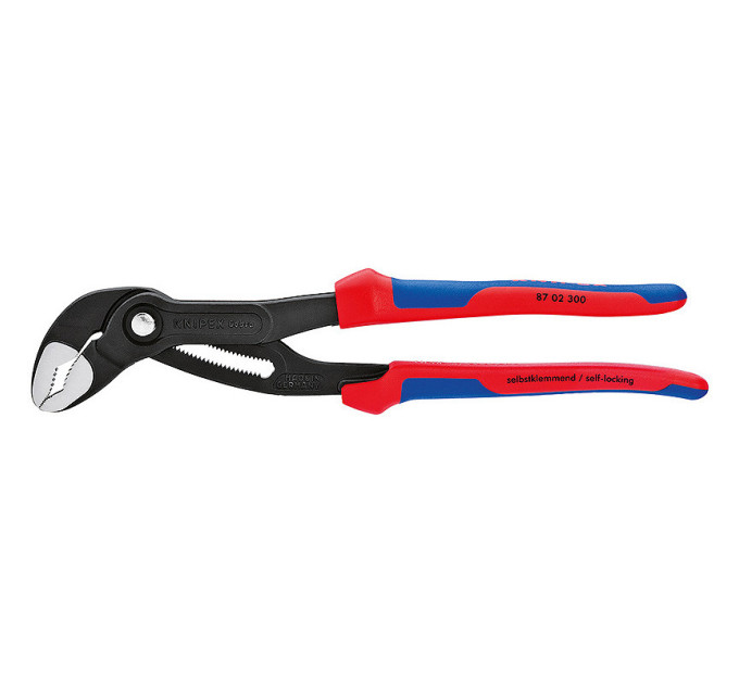 Клещи сантехнические переставные высокотехнологические Ø70мм Cobra KNIPEX 87 02 300 SB, фосфат
