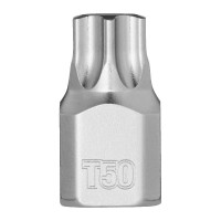 Головка торцевая хромированная ¼” MILWAUKEE укороченная с битой Torx, T50