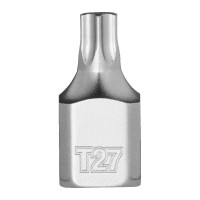 Головка торцевая хромированная ¼” MILWAUKEE укороченная с битой Torx, T27