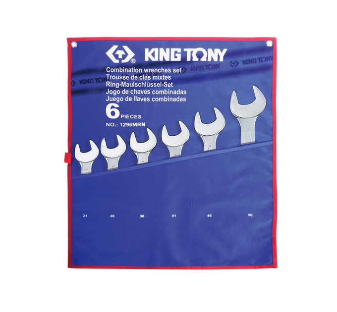 Набор ключей комби 6шт. (34-50мм) KING TONY