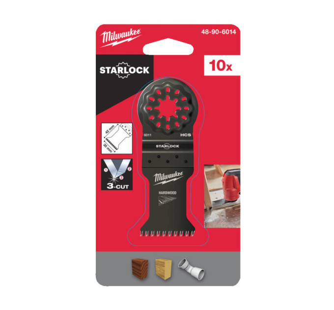 Полотно для мультитула STARLOCK MILWAUKEE, 35x42мм/3С (с 3-зубчатой геометрией), (10шт)